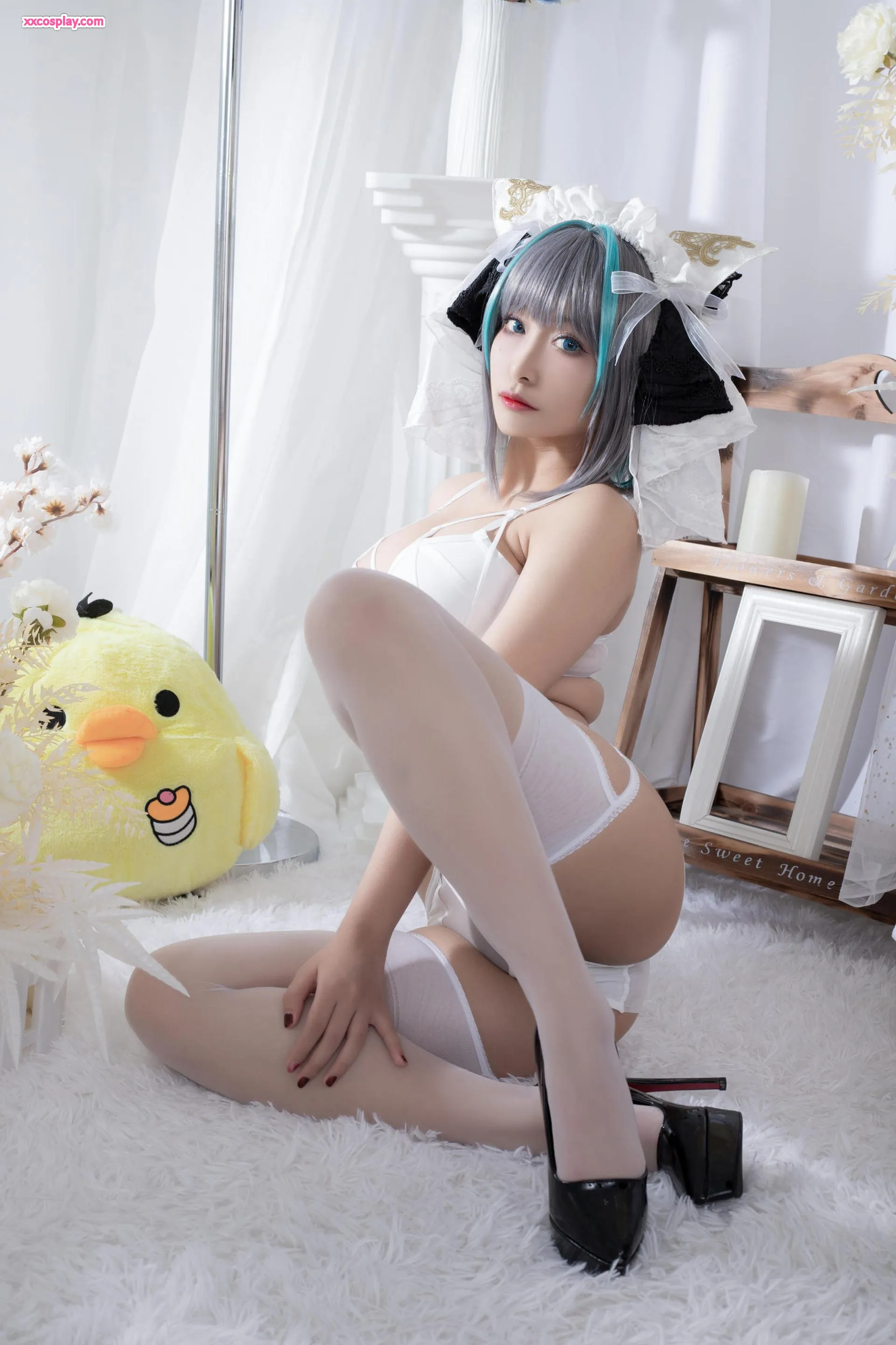 LoLiSAMA: Cheshire (Azur Lane) Lingerie Cosplay